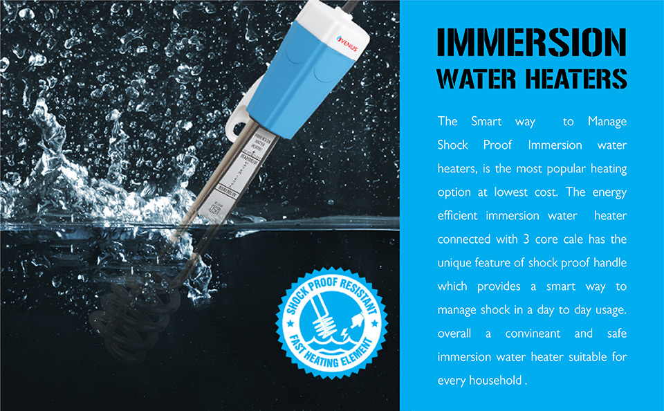 Shock Proof Immersion 1500W - Venus Home Appliances