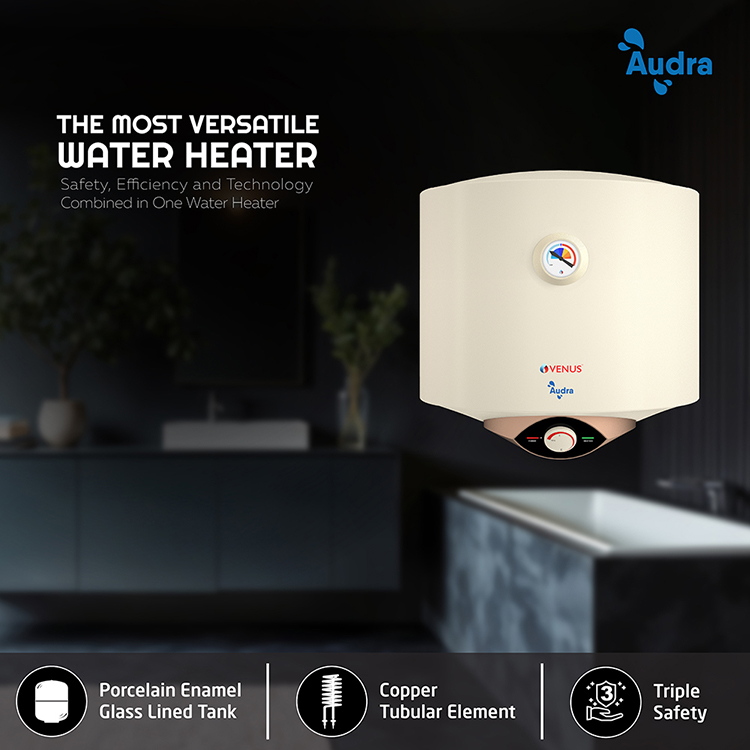 Audra-Storage Water Heater (Geyser) - 06-Litre