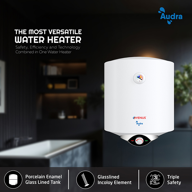 Audra-Storage Water Heater (Geyser) - 10-Litre