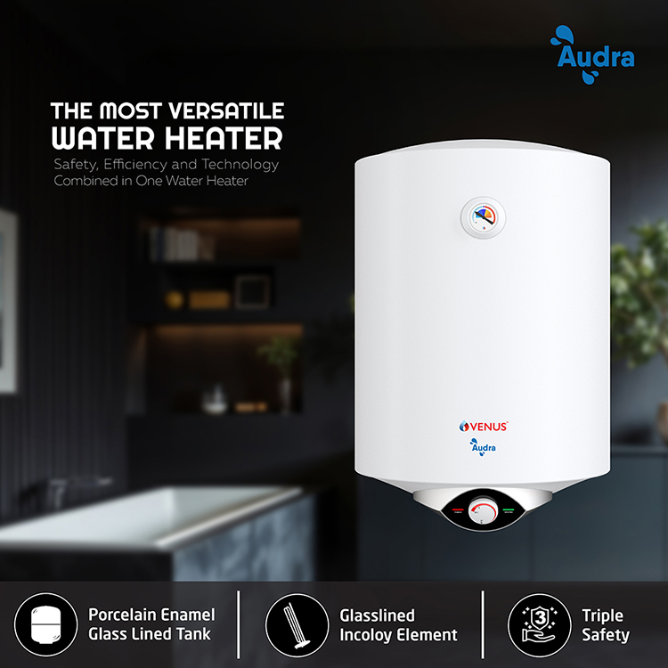 Audra-Storage Water Heater (Geyser) - 15-Litre