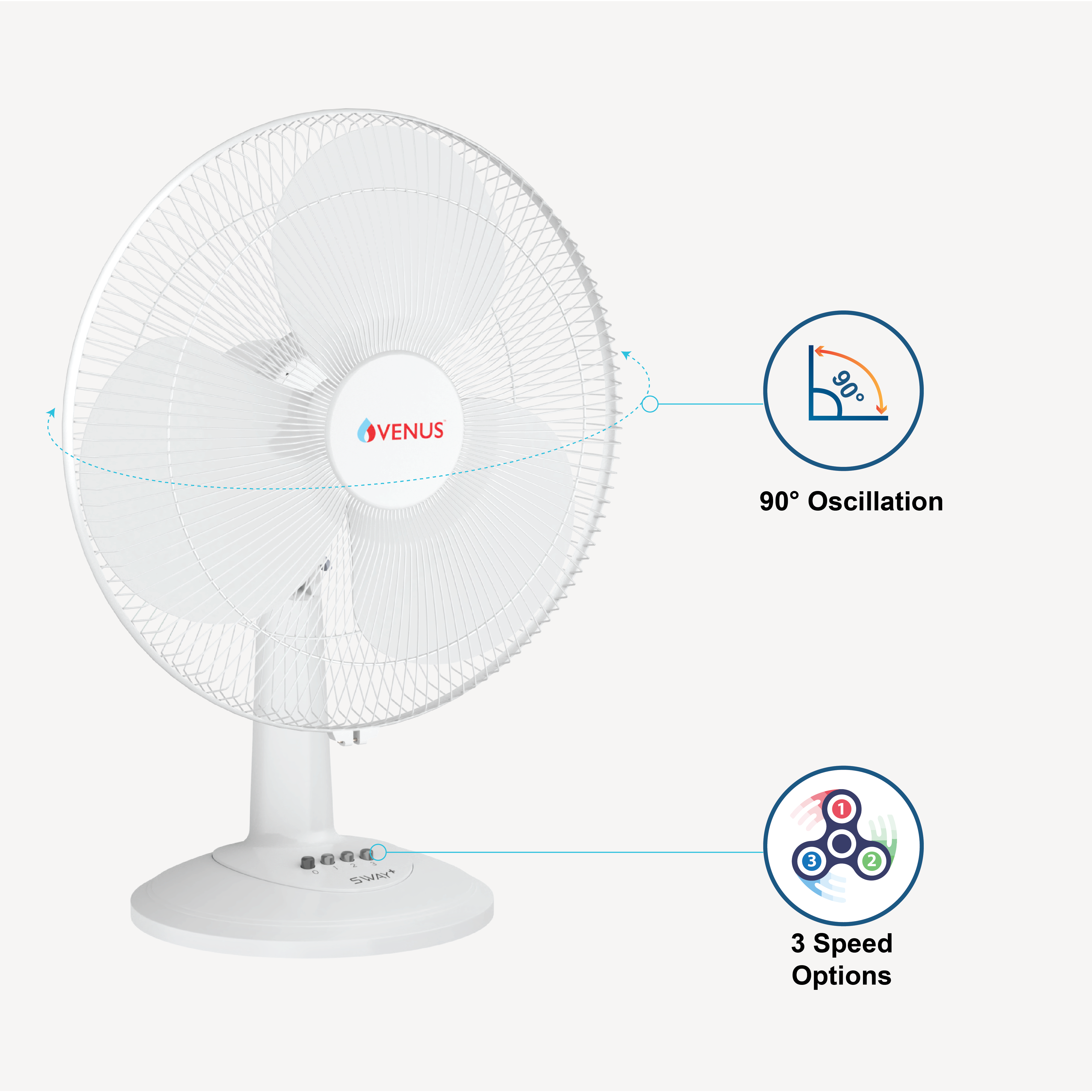 Sway Plus Table Fan - STF - 400