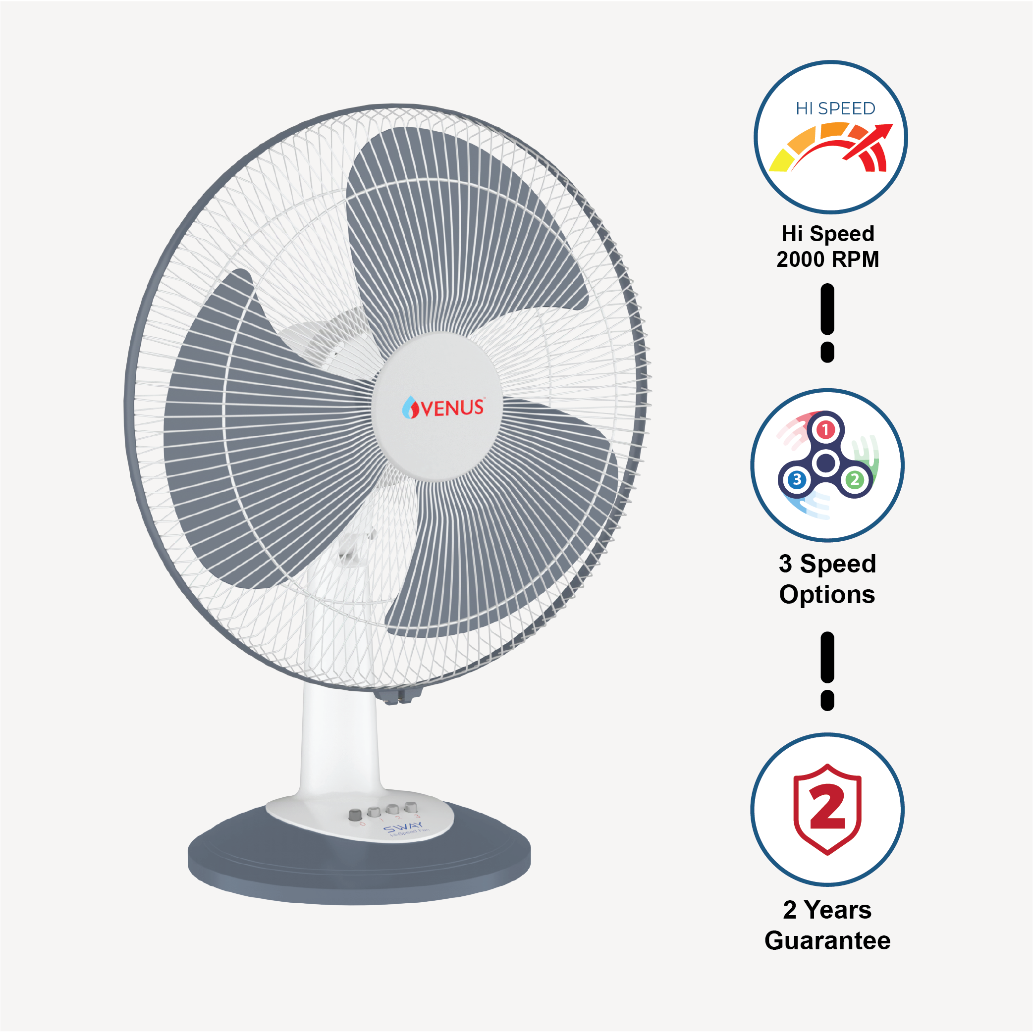 Sway Hi-Speed Table Fan - SHT 400