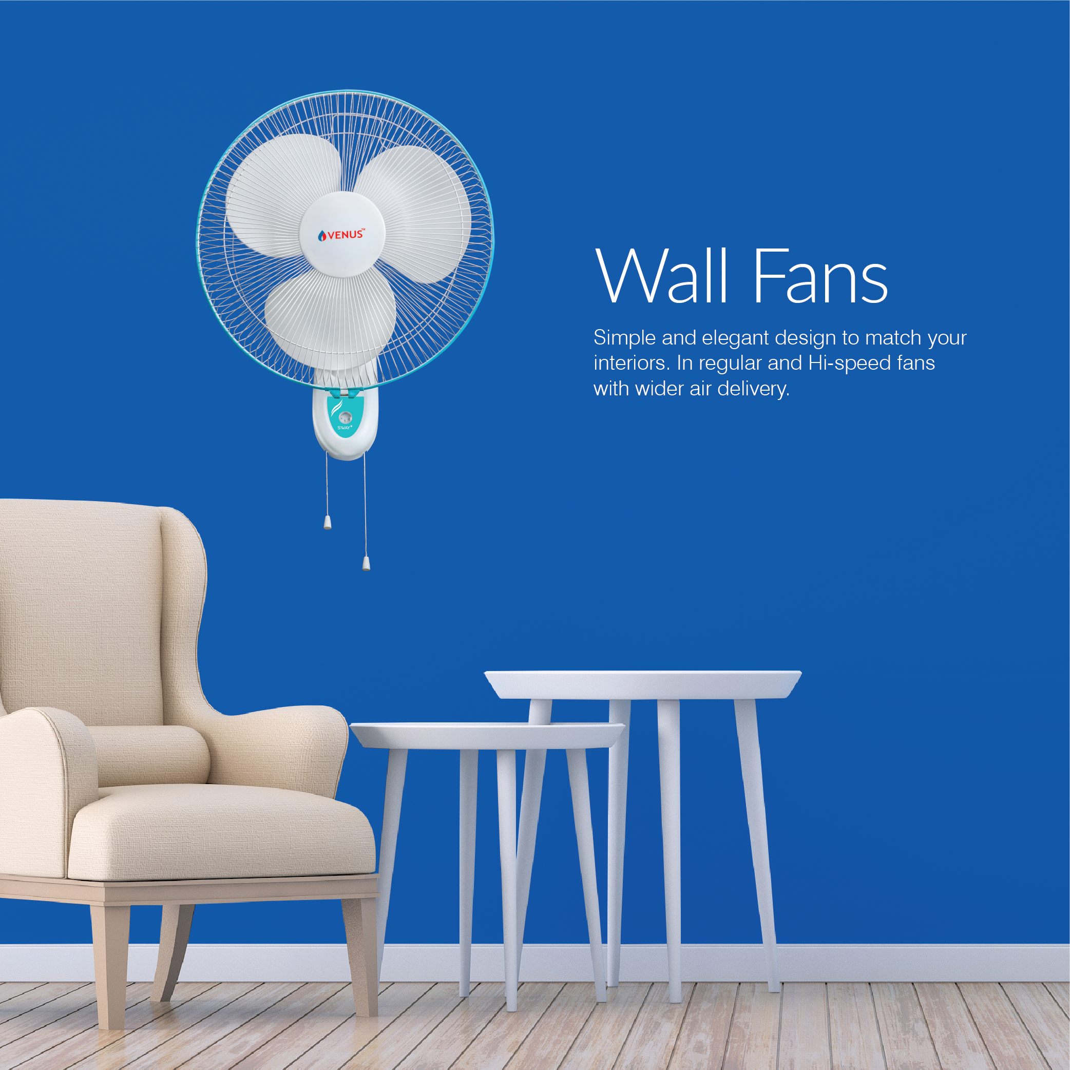 Sway Plus Wall Fan - 400MM