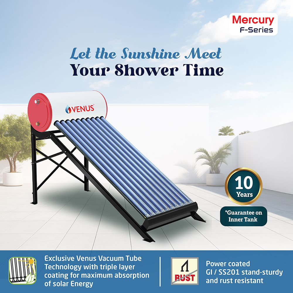 Mercury Domestic F-Series Solar Water Heater