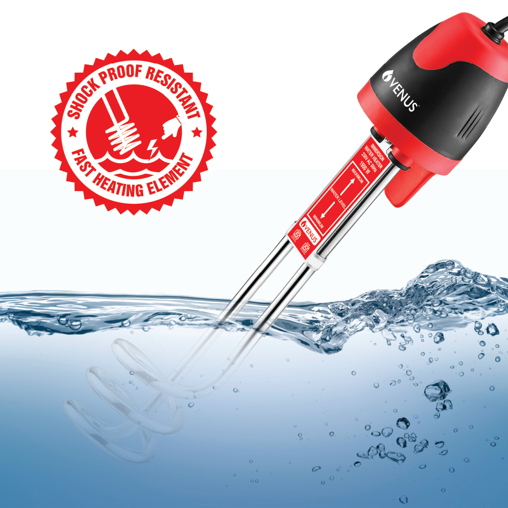Venus Shock Proof Immersion-1000W-Red