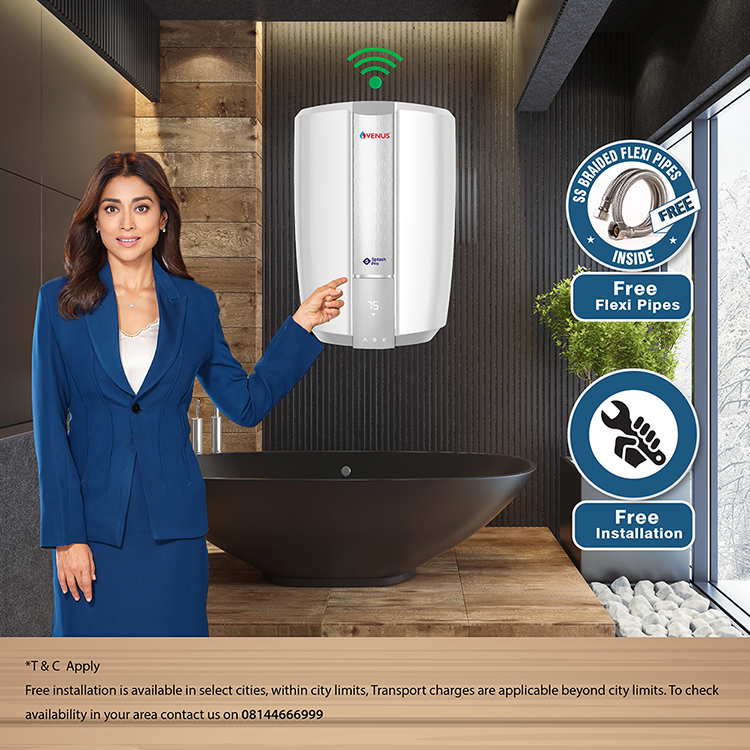 Venus Splash Pro IoT 15-Litre Storage Water Heater (Geyser) - 15-Litre