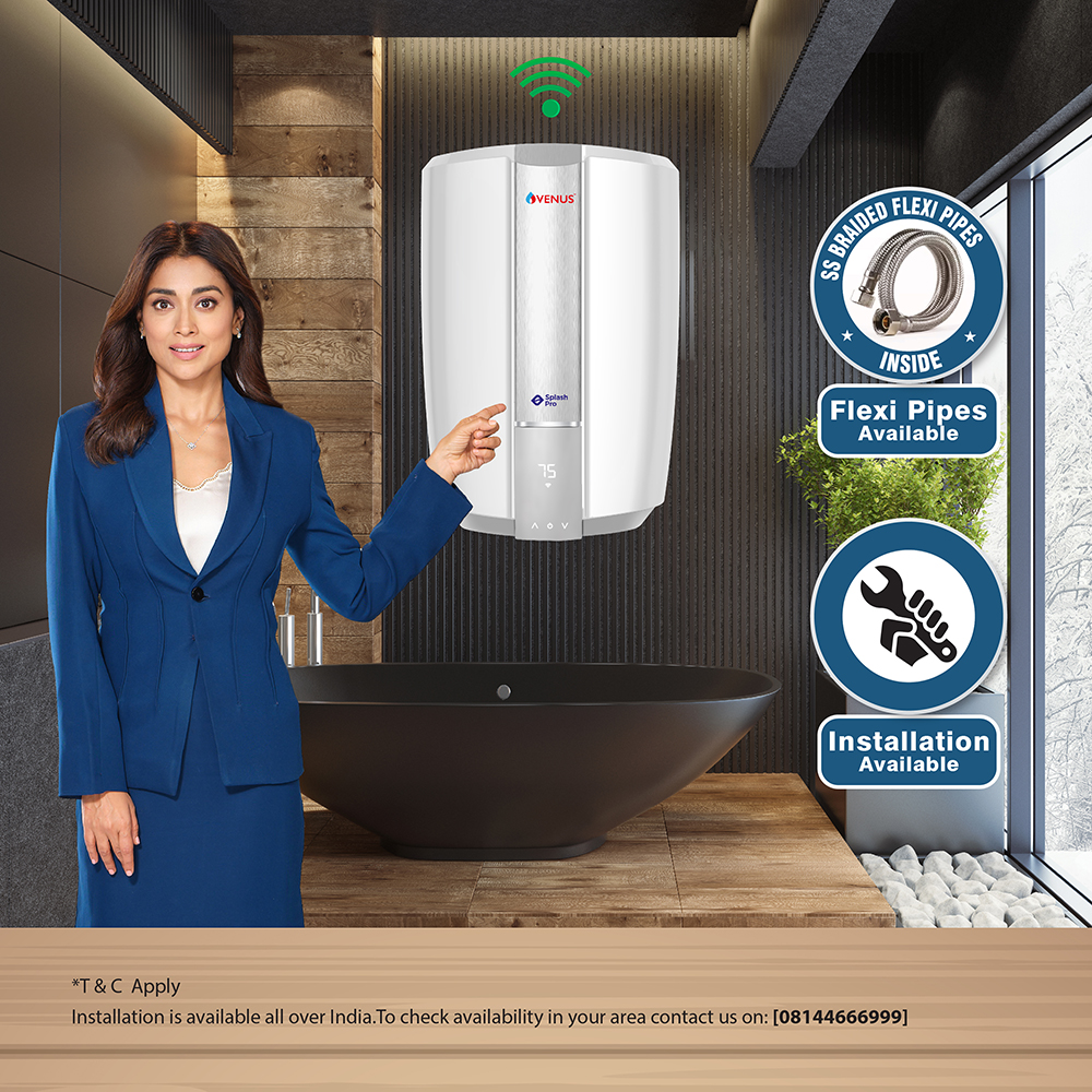 Venus Splash Pro IoT 25-Litre Storage Water Heater (Geyser) - 25-Litre